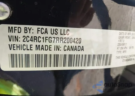 2024 Chrysler Pacifica Touring from USA, damaged, VIN 2C4RC1FG7RR200420